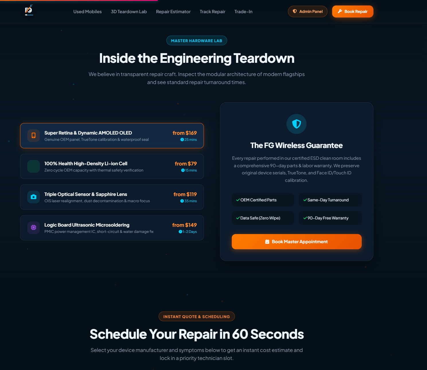 FG Wireless – 3D Used Phones & Master Repair Platform preview 5